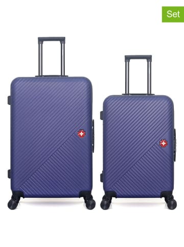 SWISS KOPPER 2tlg. Hardcase-Trolleyset "Spiez" in Dunkelblau