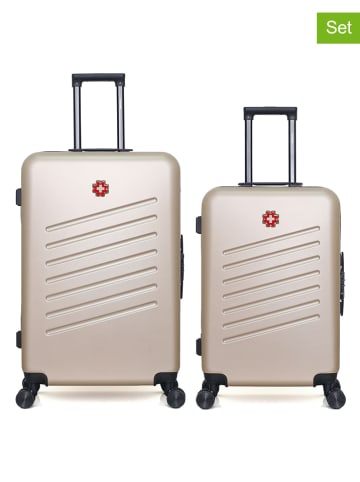 SWISS KOPPER 2-częściowy zestaw "Zurich" w kolorze beżowym