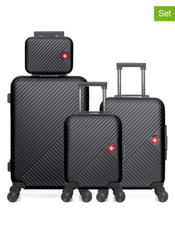 SWISS KOPPER 4-częściowy zestaw "Spiez" w kolorze czarnym