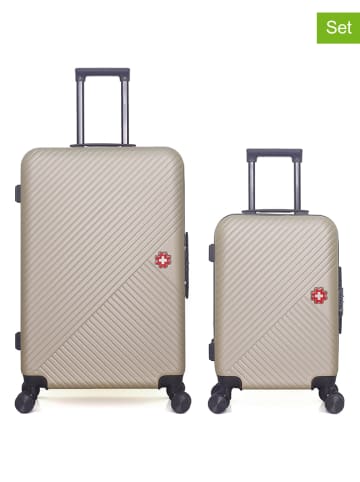 SWISS KOPPER 2-częściowy zestaw "Spiez" w kolorze beżowym