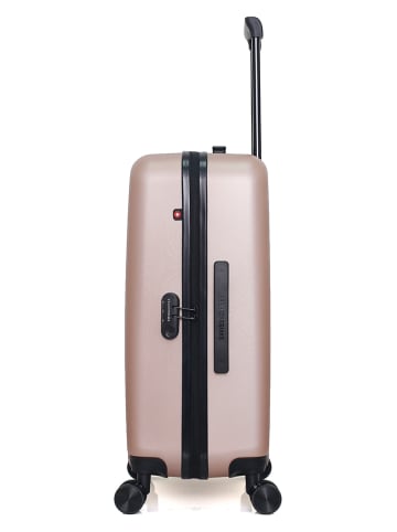 SWISS KOPPER Hardcase-Trolley "Zurich" in Roségold - (B)41 x (H)65 x (T)26 cm