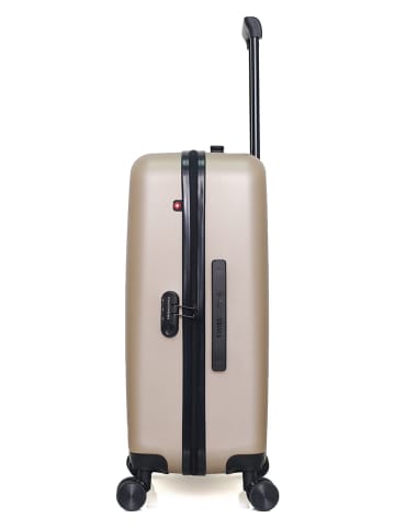 SWISS KOPPER Hardcase-trolley "Zurich" beige - (B)41 x (H)65 x (D)26 cm