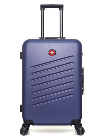 SWISS KOPPER Hardcase-Trolley "Zurich" in Dunkelblau - (B)41 x (H)65 x (T)26 cm