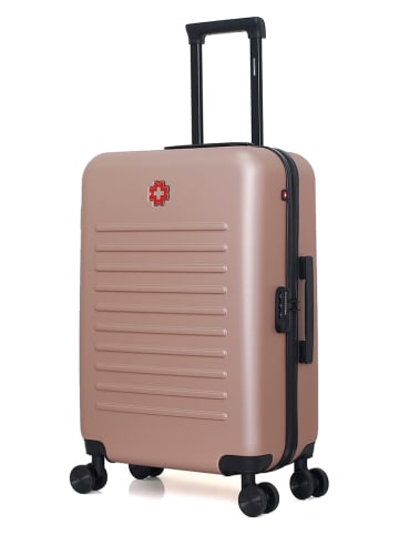 SWISS KOPPER Hardcase-Trolley "Wil" in Roségold - (B)41 x (H)65 x (T)26 cm