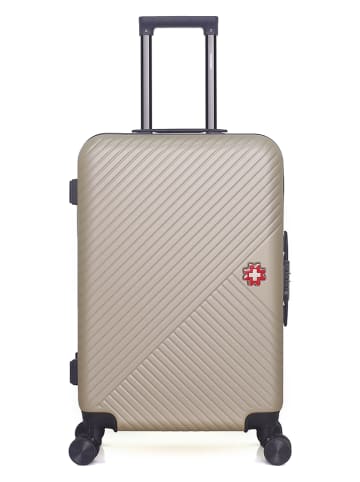 SWISS KOPPER Hardcase-trolley "Spiez" beige - (B)41 x (H)65 x (D)26 cm