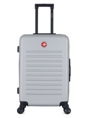 SWISS KOPPER Walizka "Wil" w kolorze szarym - 41 x 65 x 26 cm