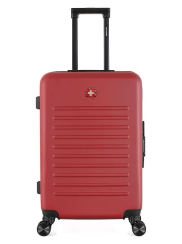 SWISS KOPPER Walizka "Wil" w kolorze czerwonym - 41 x 65 x 26 cm