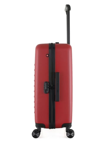 SWISS KOPPER Walizka "Wil" w kolorze czerwonym - 41 x 65 x 26 cm
