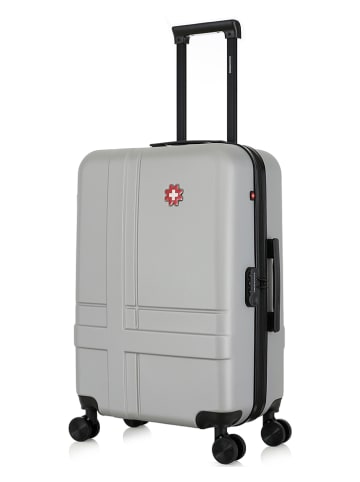 SWISS KOPPER Walizka "Uster" w kolorze szarym - 41 x 65 x 26 cm