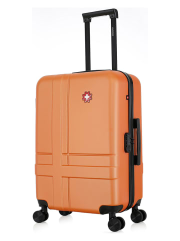SWISS KOPPER Hardcase-Trolley "Uster" in Orange - (B)41 x (H)65 x (T)26 cm