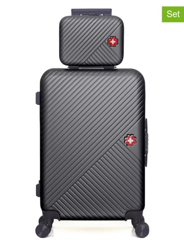 SWISS KOPPER 2-delige hardcase-trolleyset "Spiez" antraciet