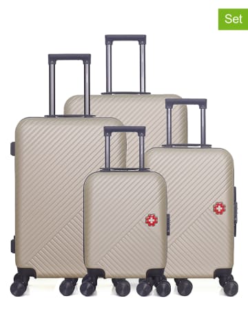 SWISS KOPPER 4-częściowy zestaw "Spiez" w kolorze beżowym