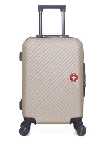 SWISS KOPPER Hardcase-trolley "Spiez" beige - (B)35 x (H)55 x (D)21 cm