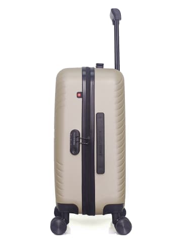 SWISS KOPPER Walizka "Spiez" w kolorze beżowym - 35 x 55 x 21 cm