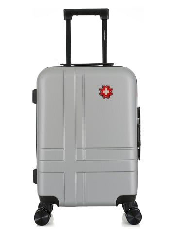 SWISS KOPPER Hardcase-trolley "Uster" grijs - (B)35 x (H)55 x (D)21 cm