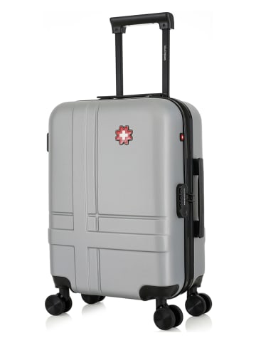 SWISS KOPPER Hardcase-trolley "Uster" grijs - (B)35 x (H)55 x (D)21 cm