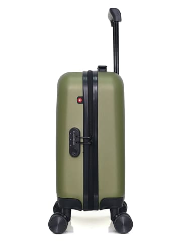 SWISS KOPPER Hardcase-trolley "Zurich" kaki - (B)32 x (H)42 x (D)20 cm