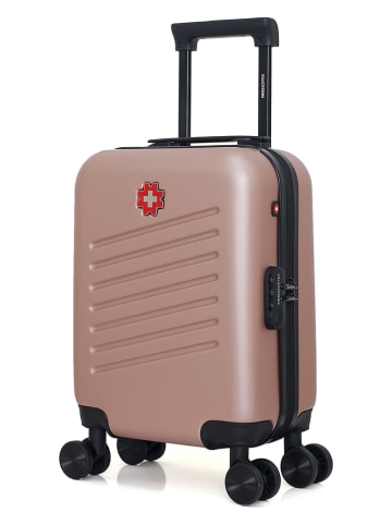 SWISS KOPPER Walizka "Zurich" w kolorze różowozłotym - 32 x 42 x 20 cm