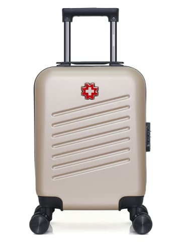 SWISS KOPPER Hardcase-trolley "Zurich" beige - (B)32 x (H)42 x (D)20 cm