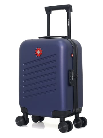 SWISS KOPPER Hardcase-trolley "Zurich" donkerblauw - (B)32 x (H)42 x (D)20 cm