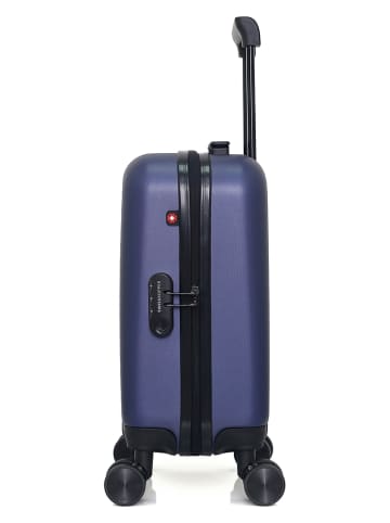 SWISS KOPPER Hardcase-Trolley "Zurich" in Dunkelblau - (B)32 x (H)42 x (T)20 cm