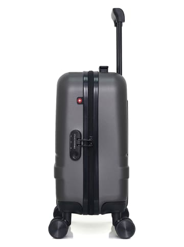 SWISS KOPPER Walizka "Uster" w kolorze szarym - 32 x 42 x 20 cm