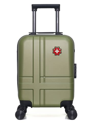 SWISS KOPPER Hardcase-trolley "Uster" kaki - (B)32 x (H)42 x (D)20 cm