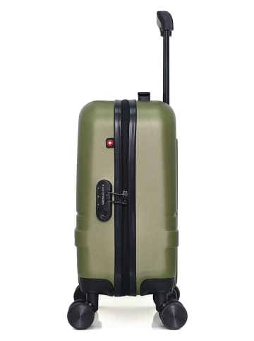 SWISS KOPPER Walizka "Uster" w kolorze khaki - 32 x 42 x 20 cm