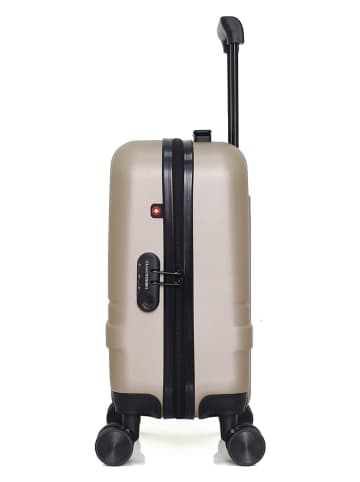 SWISS KOPPER Hardcase-trolley "Uster" beige - (B)32 x (H)42 x (D)20 cm