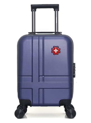 SWISS KOPPER Hardcase-Trolley "Uster" in Dunkelblau - (B)32 x (H)42 x (T)20 cm