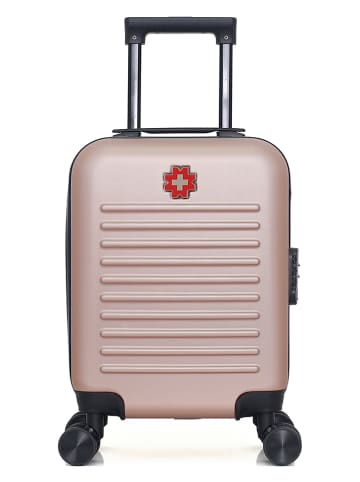 SWISS KOPPER Hardcase-trolley "Wil" roségoudkleurig - (B)32 x (H)42 x (D)20 cm