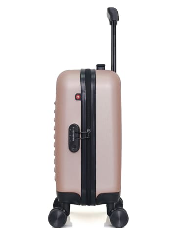 SWISS KOPPER Hardcase-Trolley "Wil" in Roségold - (B)32 x (H)42 x (T)20 cm