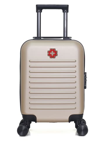 SWISS KOPPER Walizka "Wil" w kolorze beżowym - 32 x 42 x 20 cm