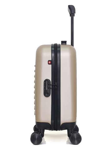 SWISS KOPPER Hardcase-trolley "Wil" beige - (B)32 x (H)42 x (D)20 cm