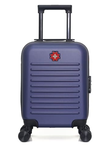 SWISS KOPPER Hardcase-trolley "Wil" donkerblauw - (B)32 x (H)42 x (D)20 cm