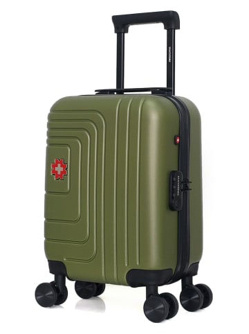 SWISS KOPPER Hardcase-trolley "Rüti" kaki - (B)32 x (H)42 x (D)20 cm