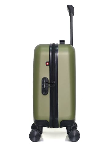 SWISS KOPPER Hardcase-trolley "Rüti" kaki - (B)32 x (H)42 x (D)20 cm