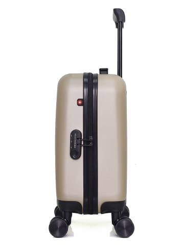 SWISS KOPPER Hardcase-trolley "Rüti" beige - (B)32 x (H)42 x (D)20 cm