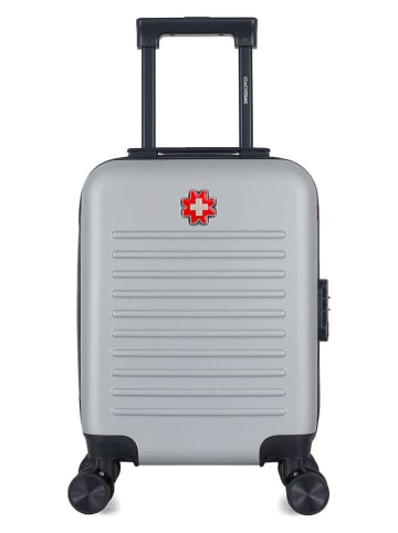 SWISS KOPPER Hardcase-trolley "Wil" grijs - (B)32 x (H)46 x (D)20 cm
