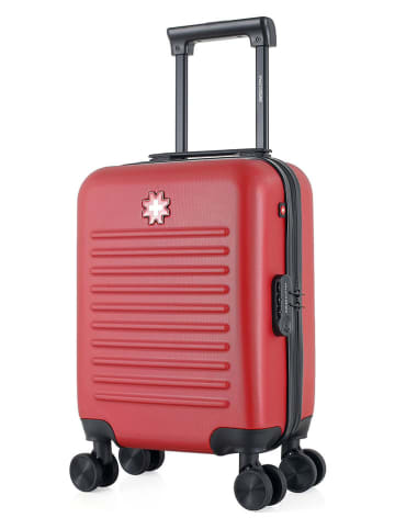 SWISS KOPPER Hardcase-Trolley "Wil" in Rot - (B)32 x (H)46 x (T)20 cm