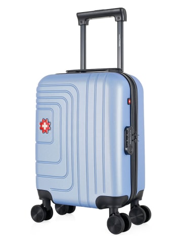 SWISS KOPPER Hardcase-Trolley "Ruti" in Hellblau - (B)32 x (H)42 x (T)20 cm