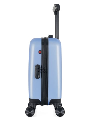 SWISS KOPPER Hardcase-Trolley "Ruti" in Hellblau - (B)32 x (H)42 x (T)20 cm