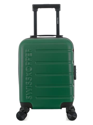 SWISS KOPPER Hardcase-Trolley "Aigle" in Grün - (B)32 x (H)46 x (T)20 cm