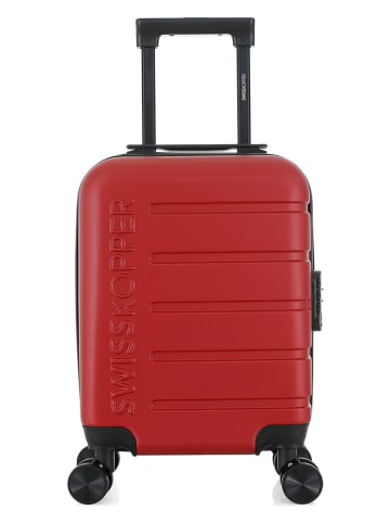 SWISS KOPPER Hardcase-Trolley "Aigle" in Rot - (B)32 x (H)46 x (T)20 cm