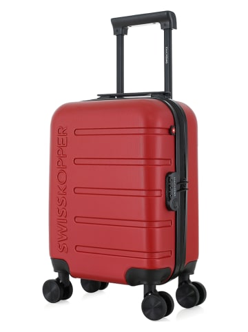 SWISS KOPPER Hardcase-Trolley "Aigle" in Rot - (B)32 x (H)46 x (T)20 cm