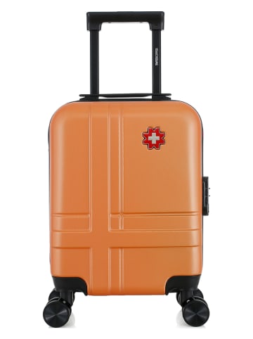 SWISS KOPPER Hardcase-Trolley "Uster" in Orange - (B)32 x (H)46 x (T)20 cm