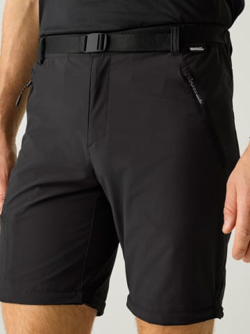 Regatta Spodnie trekkingowe Zipp-Off "Xert Stretch" w kolorze czarnym