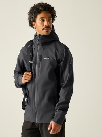 Regatta Kurtka przeciwdeszczowa "Birchdale II" w kolorze antracytowym
