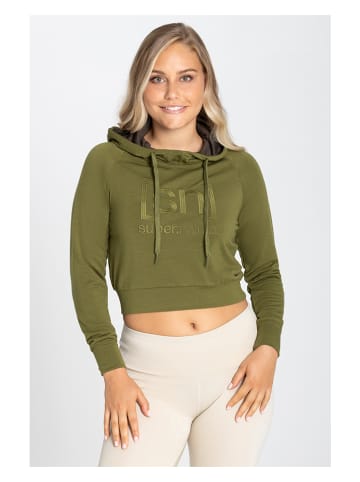 super.natural Hoodie "Liquid Flow" in Khaki