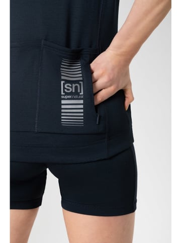 super.natural Fahrradtrikot "Grava" in Dunkelblau